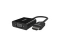 Belkin HDMI (M) to 1x VGA (F) and 1x 3.5mm Audio 1080p Video Display Adapter - Black , F2CD058, 16786061, Adapters & Port Converters