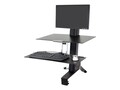 Ergotron WorkFit-S, Single LD with Worksurface+, 33-350-200, 13673651, Furniture - Miscellaneous