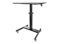 StarTech.com Mobile Standing Desk Sit-Stand Height Adjustable Rolling Workstation Laptop Cart, STSCART2, 41215010, Furniture - Miscellaneous