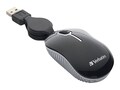 Verbatim Go Mini Travel Commuter Series USB 2.0 Optical Mouse, Black, 98113, 32986417, Mice & Cursor Control Devices