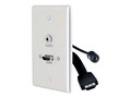 C2G Single-Gang HDMI Wall Plate w  3.5mm Audio, Aluminum, 39871, 35130585, Premise Wiring Equipment