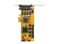 StarTech.com 8-Port PCI Express PCIe RS232 Serial DB9 Low Profile Adapter Controller Card - 15kV ESD, PEX8S1050LP, 37798028, Controller Cards & I/O Boards