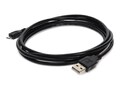 AddOn USB 2.0 Type A Male to Micro-USB 2.0 Type B Male Cable, Black, 6ft, USB2MICROUSB6, 41202711, Cables