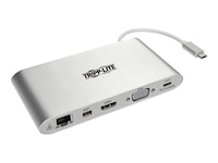Tripp Lite USB-C Docking Station with USB-A, HDMI, VGA, mDP, Gbe, 4k, U442-DOCK1, 33144027, Docking Stations & Port Replicators Tripp Lite USB-C Docking Station with USB-A, HDMI, VGA, mDP, Gbe, 4k, U442-DOCK1, 33144027, Docking Stations & Port Replicators
