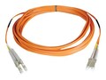 Tripp Lite Fiber Patch Cable, LC-LC, 50 125, Multimode, Duplex, Orange, 12m, N520-12M, 11557331, Cables
