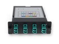 AddOn 4-Bay Cassette 12-Fiber MPO In, 4 LC Duplex Out, Multi-mode Duplex OM4, ADD-4BAYC1MP4LCDM4, 41278832, Rack Cable Management