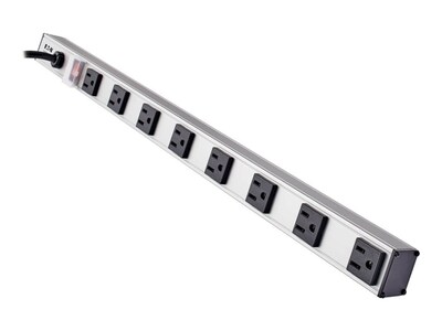 Tripp Lite Vertical Power Strip, 120V 15A, 5-15P Input Plug, 10ft Cord, 24, (8) 5-15R Outlets, PS240810, 23000185, Power Strips