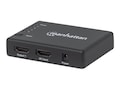 Manhattan 4K Compact 4-Port HDMI Splitter , 207706, 35861311, Video Converters, Extenders & Splitters