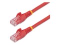 StarTech.com CAT6 Snagless Gigabit Wire 100W PoE 650 MHz Ethernet Patch Cable, Red, 6, N6PATCH6INRD, 34175888, Cables