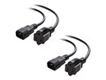 Cable Matters IEC C14 to NEMA 15-5R PDU Adapter Power Cord, 1ft, 2-Pack, 400007-1X2 , 41915635, Power Cords Cable Matters IEC C14 to NEMA 15-5R PDU Adapter Power Cord, 1ft, 2-Pack, 400007-1X2 , 41915635, Power Cords