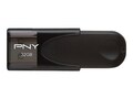 PNY 32GB Attache 4 USB 2.0 Flash Drive, Black, P-FD32GATT4-GE, 37157159, Flash Drives