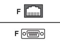 Perle RJ-45 (F) to DB9 (F) DTE Crossover Adapter, 8-Pack, 04031260, 8323517, Adapters & Port Converters