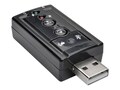 Tripp Lite Virtual 7.1-Channel USB External Sound Card, U237-001, 32187025, Sound Cards