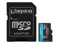 Kingston 64GB Canvas Go Plus Gen4  s A2 U3 V30 microSDXC Card + SD Adapter, SDCG4/64GB                    , 41967631, Memory - Flash
