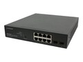 Lantronix 8-Port GbE PoE+ Lite Mngd Switch w 2xGb SFP, NA Power Cord, SM8TAT2SA-NA, 33609656, Network Switches
