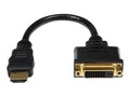 StarTech.com HDMI to DVI-D Monitor Cable Adapter, 8, HDDVIMF8IN, 14965401, Adapters & Port Converters