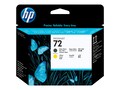 HP 72 Matte Black and Yellow Printhead, C9384A, 7624756, Printer Accessories