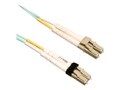 Tripp Lite OM3 LSZH Fiber Patch Cable, 10Gb, Mini-LC to LC, 50 125, Duplex, Multimode, Aqua, 3m, N836-03M, 13145217, Cables