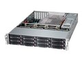 Supermicro Chassis, Black 2U SC826B LP CH , CSE-826BE1C4-R1K23LPB, 41285082, Cases - Systems/Servers