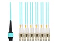 AddOn MPO (Female) to 12xLC (Male) 8-strand OM4 Fiber Fanout Cable, Aqua, 2m, ADD-MPO-6LC2M5OM4, 37947142, Cables
