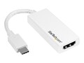 StarTech.com USB Type C (USB-C) to HDMI M F 4K 60Hz Converter Adapter, White , CDP2HD4K60W, 33040615, Adapters & Port Converters