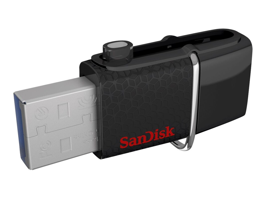 Sæt ud Svinde bort forfatter SanDisk 32GB Ultra Dual USB 3.0 Flash Drive (SDDD2-032G-A46)