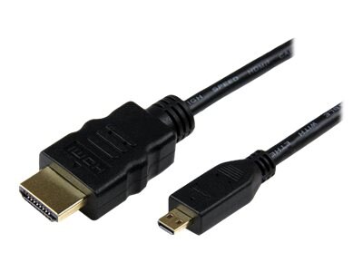 StarTech.com 4K Micro HDMI to HDMI Adapter Cable with Ethernet, 6ft, HDMIADMM6, 13059600, Cables