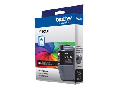 Brother Black LC401XL High Yield Ink Cartridge , LC401XLBKS, 41592959, Ink Cartridges & Ink Refill Kits - OEM Brother Black LC401XL High Yield Ink Cartridge , LC401XLBKS, 41592959, Ink Cartridges & Ink Refill Kits - OEM
