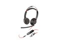 HP Poly Blackwire 5220 Stereo USB-C Headset w  3.5mm Plug & USB-C A Adapter, 8X231AA, 41776019, Headsets (w/ microphone)