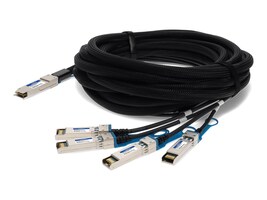 AddOn QSFP-4SFP-PDAC1M-FT-AO Main Image from Right-angle AddOn QSFP-4SFP-PDAC1M-FT-AO Main Image from Right-angle