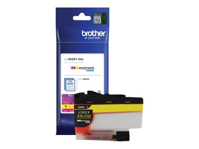 Brother Yellow LC3033Y INKvestment Tank Super High Yield Ink Cartridge , LC3033Y, 35855560, Ink Cartridges & Ink Refill Kits - OEM
