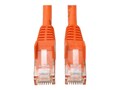 Tripp Lite Cat6 UTP Gigabit Ethernet Patch Cable, Orange, Snagless, 25ft, N201-025-OR, 6966332, Cables