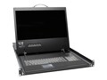 Tripp Lite NetCommander 16-Port Cat5 1U Rackmount 1+1 User Console KVM Switch with 19 LCD and IP Remote Access, B070-016-19-IP2, 34224619, KVM Displays & Accessories