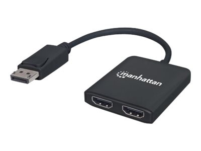 Mus Afslut Gnaven Manhattan DisplayPort to 2-Port HDMI Splitter Hub with MST (152716)
