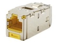 Panduit Mini-Com CAT6 STP RJ45 TG Jack Module, Yellow, CJS688TGYLY, 41524043, Premise Wiring Equipment Panduit Mini-Com CAT6 STP RJ45 TG Jack Module, Yellow, CJS688TGYLY, 41524043, Premise Wiring Equipment
