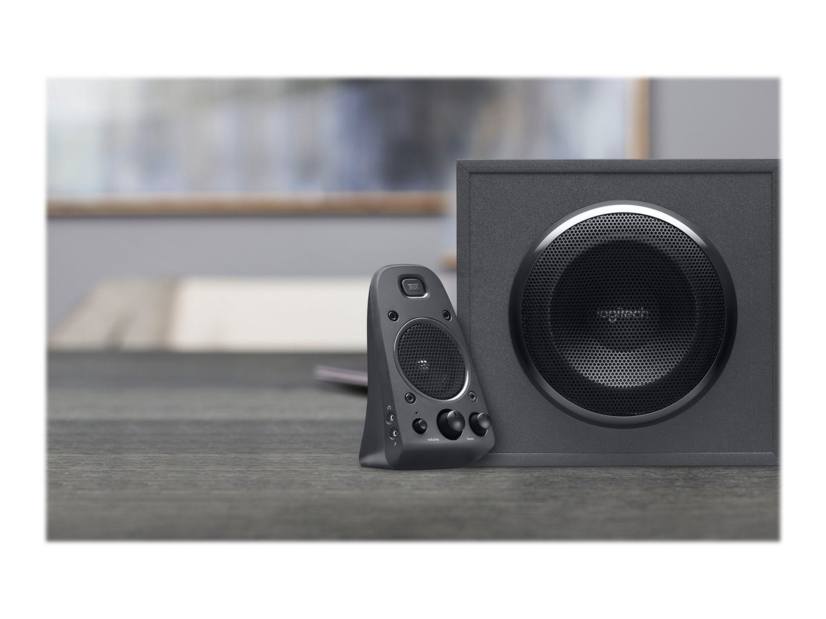 logitech z625 speaker system with subwoofer and optical input