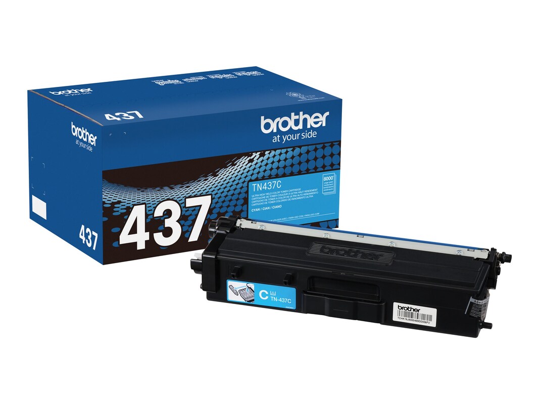 TN437C Ultra High-Yield Toner, 8,000 Page-Yield, Cyan TN437C Ultra High-Yield Toner, 8,000 Page-Yield, Cyan
