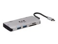 Tripp Lite USB-C Portable Docking Station, HDMI, SD MicroSD, Gray, U442-DOCK5-GY, 37733734, Docking Stations & Port Replicators
