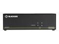 Black Box NIAP3 2-Port Dual-Monitor DP 4K30 USB HID Audio Secure KVM Switch, SS2P-DH-DP-U, 36009091, KVM Switches