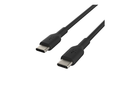 Belkin Boost Charge 60W USB-C to USB-C M M PVC Cable, 480Mbps, Black, 2m, CAB003BT2MBK, 41305669, Cables Belkin Boost Charge 60W USB-C to USB-C M M PVC Cable, 480Mbps, Black, 2m, CAB003BT2MBK, 41305669, Cables