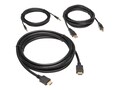 Tripp Lite 4K HDMI, USB 2.0, 3.5 mm Audio KVM Cable Kit, 10ft , P782-010-HA, 38027161, Cables