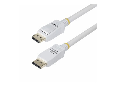 StarTech.com VESA Certified 4K 60Hz DisplayPort 1.2 Latching Cable, White, 10ft, DP12-CABLE-10FTW              , 41827686, Cables