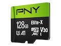 PNY 128GB microSD U3 V30 Memory Card, Class 10, P-SDU128U3WX-GE, 37215822, Memory - Flash