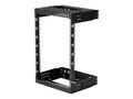 StarTech.com 2-Post 15U 19 Open Frame Heavy-Duty Wall Mount Network Server Rack w  Adjustable Depth, RK15WALLOA, 34643549, Racks & Cabinets