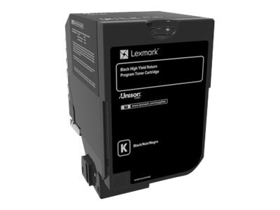 Lexmark Black High Yield Return Program Toner Cartridge for CX725 Series, 84C1HK0, 31439665, Toner and Imaging Components - OEM