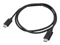 AddOn USB 3.1 Type C (USB-C) M M Cable, Black, 1m, USBC32USBC1MB, 32037561, Cables