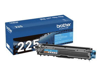 Brother Cyan High Yield Toner Cartridge for HL-3140CW & HL-3170CDW Printers, TN225C, 15481775, Toner and Imaging Components - OEM