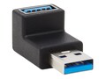 Tripp Lite USB 3.0 Type A M F Up Angle SuperSpeed Adapter, Black, U324-000-UP, 37857972, Adapters & Port Converters