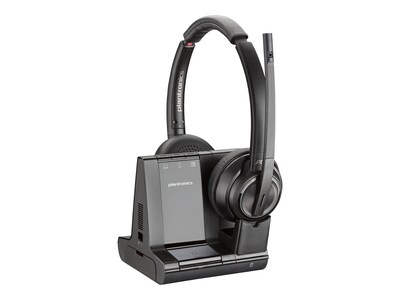HP Poly Savi 8220-M Office Stereo DECT 1920-1930 MHz Headset - U.S.-English Localization (TAA), 7S4B6AA#ABA, 41715931, Headsets (w/ microphone)