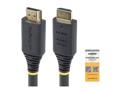 StarTech.com Active High Speed 4K 60Hz 1440p 18Gbps HDMI M M Cable, 2m, HDMI2-CABLE-4K60-2M, 42011063, Cables